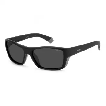Polaroid Sport Man PLD7046S08A Okulary przeciwsłoneczne sportowe prostokątne 57/17/135 mm Szary