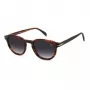DAVID BECKHAM DB-1007-S-0CJ Męskie kwadratowe okulary przeciwsłoneczne z acetatu Havana/Szary 49/24/145 mm