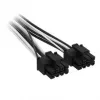 Corsair Premium Sleeved 2x 8-Pin do 12V-2x6 Kabel dla zasilaczy Type 4 - Czarno-Biały