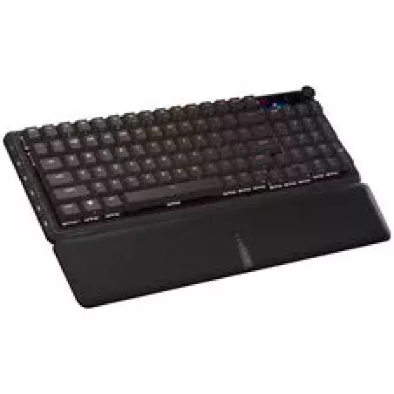 Corsair Vanguard 96 Bezprzewodowa Klawiatura Gamingowa, Mechaniczna, RGB, Wyświetlacz LCD, Układ DE - Czarny