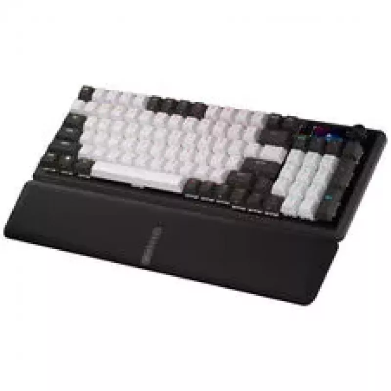 Klawiatura gamingowa Corsair VANGUARD 96, mechaniczna, RGB, 8000 Hz – przełączniki MLX Plasma, ISO (DE), czarno-biała