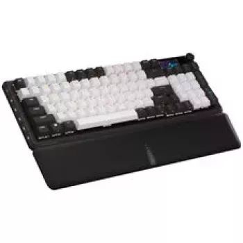 Klawiatura gamingowa Corsair VANGUARD 96, mechaniczna, RGB, 8000 Hz – przełączniki MLX Plasma, ISO (DE), czarno-biała