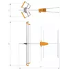 TELEVES Yagi V BIII Antena VHF, 5 elementów, 174-230 MHz, 7.5 dBi, złącze F, zewnętrzna, czarna