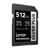 Karta pamięci Lexar Professional SILVER PLUS SDXC 512 GB, UHS-I, U3, V30, A2, do 200 MB/s odczyt, 140 MB/s zapis