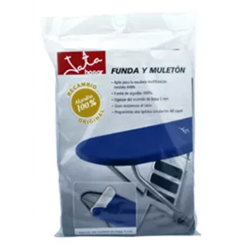 Pokrowiec zapasowy Jata RF8N do deski do prasowania 848N - bawełniany pokrowiec z piankową podkładką, elastyczne zapięcie, odporny na ciepło, przepuszczający parę, nadający się do prania