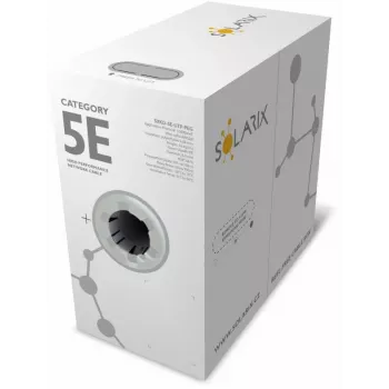 Solarix PE CAT5e UTP Kabel instalacyjny, drut lity, 305m (SXKD-5E-UTP-PEG)