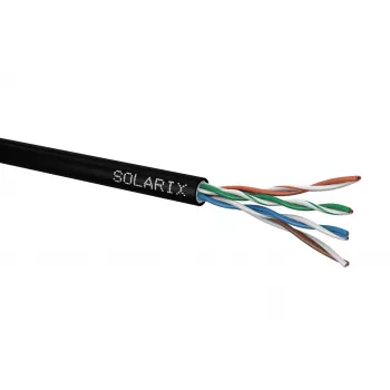 Solarix PE CAT5e UTP Kabel instalacyjny, drut lity, 305m (SXKD-5E-UTP-PEG)