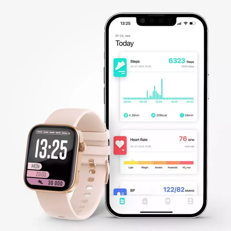 LAMAX BCool2 Plus Smartwatch 1.8 cal TFT Dotykowy Złoty