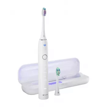 TrueLife SonicBrush Clean70 UV Soniczna Szczoteczka do Zębów z UV Sanitizerem, 5 Trybów, 3 Końcówki, Etui Podróżne, Czarny