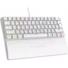 Rampage PLOWERK60 Blue Switch Biała Mechaniczna Klawiatura Gamingowa 60% RGB USB-C