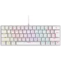 Rampage PLOWERK60 Blue Switch Biała Mechaniczna Klawiatura Gamingowa 60% RGB USB-C