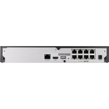 Hanwha Vision Network Video Recorder 8 IP Channels H.265 60Mbps bez HDD HDMI PoE Switch