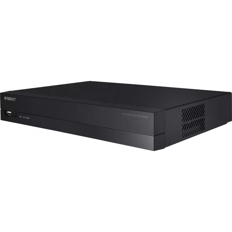 Hanwha Vision Network Video Recorder 8 IP Channels H.265 60Mbps bez HDD HDMI PoE Switch