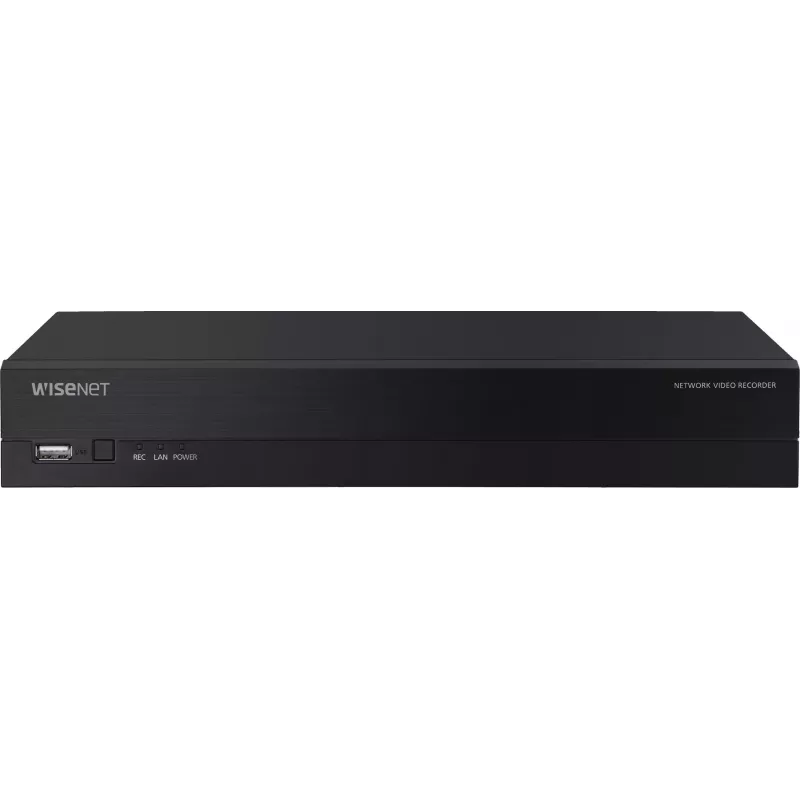 Hanwha Vision Network Video Recorder 8 IP Channels H.265 60Mbps bez HDD HDMI PoE Switch