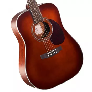 Gitara akustyczna Cort Earth 70 BR - Dreadnought, lity top ze świerku sitkajskiego, tył i boki z mahoniu, naturalny satyna