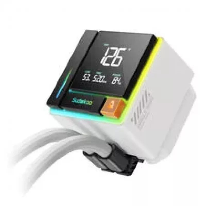 Sudokoo Energlo 360 AiO Liquid Cooler, LCD Display, ARGB - 360mm, White