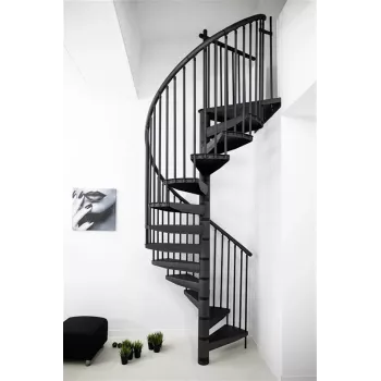 Schody kręcone STAIRS RONDO Antracyt 12 stopni 269-300 cm
