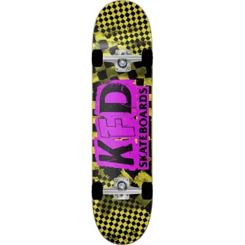 KFD Bandana Complete Skateboard 7.75 Yellow