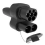 HISMART CCS2 do NACS (Tesla) Adapter ładowania EV - 250 kW DC szybkie ładowanie, 11.5 kW AC, IP55, Czarny