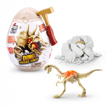 Zuru Robo Alive Mini Dino Fossil Find - Zestaw wykopaliskowy z kolekcjonerską figurką dinozaura (asortyment)