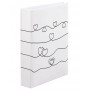 Album na zdjęcia Hama Heart Waves, 10x15 cm, 200 zdjęć, oprawa książkowa, biały