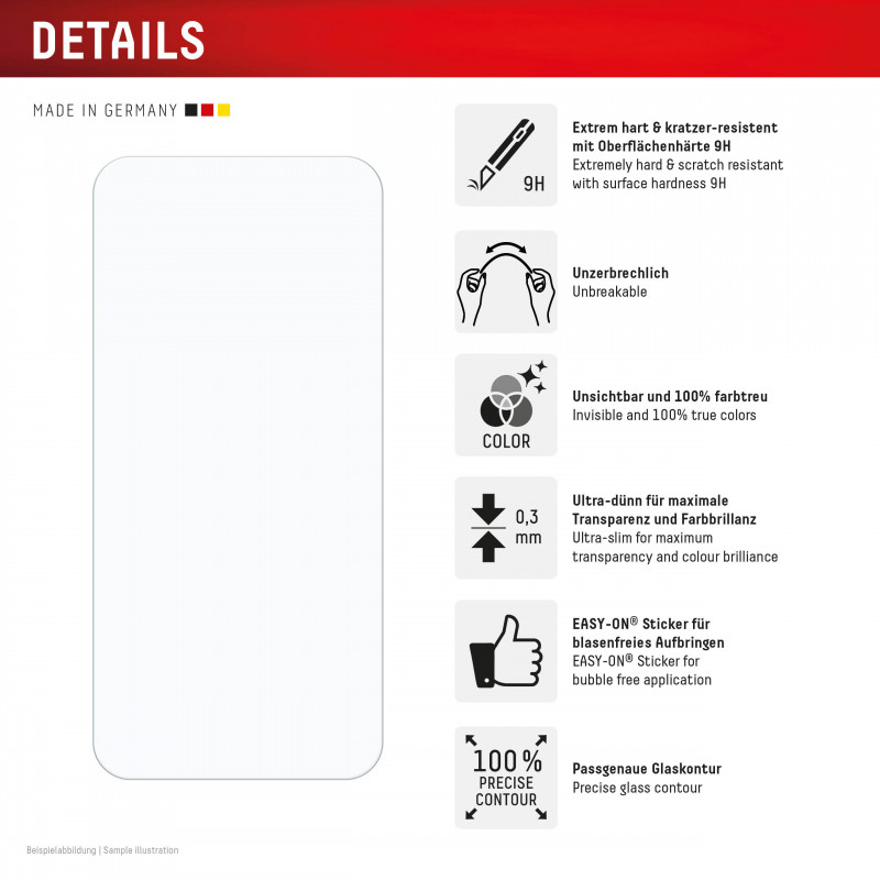 E.V.I. DISPLEX Smart Glass Szkło ochronne do Xiaomi 13T Pro / 13T – hartowane szkło 9H, ultra-clear, ramka Easy-On