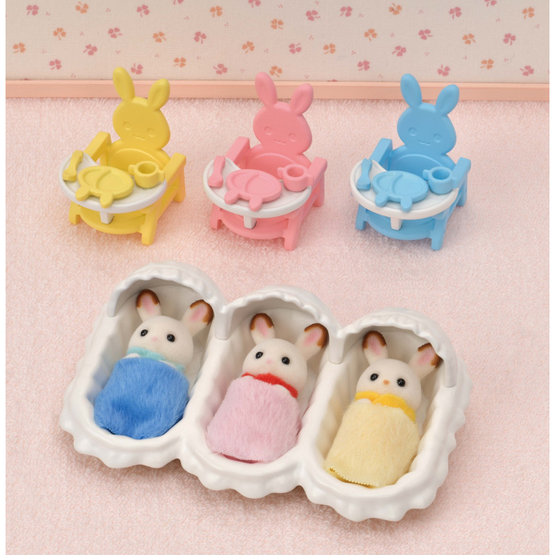 Sylvanian Families Zestaw startowy dla trojaczków - Zabawka akcesoria do opieki nad dzieckiem