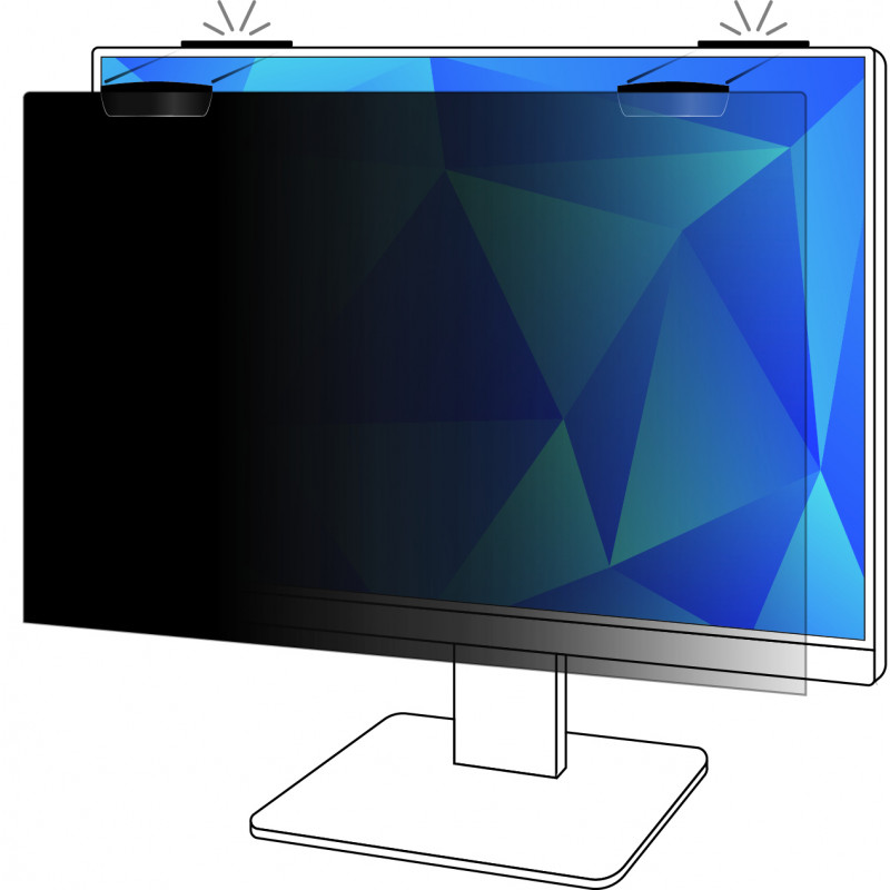 Filtr prywatności 3M do monitora 24 cali, pełnoekranowy, z magnetycznym mocowaniem COMPLY™, 16:10, PF240W1EM