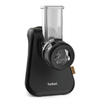 TEFAL MB77EN Elektryczna tarka i spiralizer, 260 W, 5 stożków, czarny/srebrny