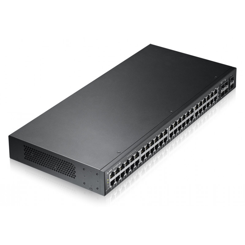 ZyXEL GS1920-48 48-portowy Gigabit Smart Managed Switch z 4 portami SFP Uplink i PoE+ (375W)