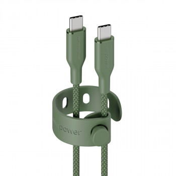 PanzerGlass Racing 60W USB-C na USB-C Kabel 1,2 m Zielony
