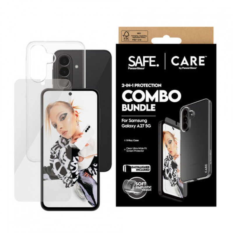 PanzerGlass Hoops 2-w-1 zestaw ochronny Ultra-Wide Fit na ekran i obiektyw do Samsunga Galaxy S26+ – brązowy