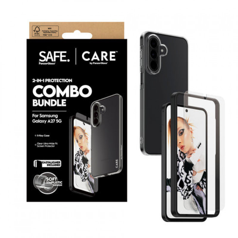 PanzerGlass Hoops 2-w-1 zestaw ochronny Ultra-Wide Fit na ekran i obiektyw do Samsunga Galaxy S26+ – brązowy