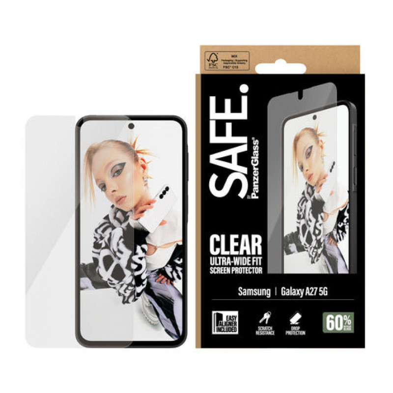 SAFE by PanzerGlass Ultra-Wide Fit Szkło hartowane na ekran z EasyAligner do Samsung Galaxy A27 5G