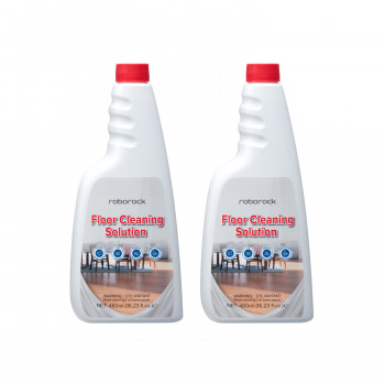 Roborock Płyn do czyszczenia podłóg do odkurzaczy robotycznych, 2 x 480 ml, skoncentrowany, bez smug, biodegradowalny