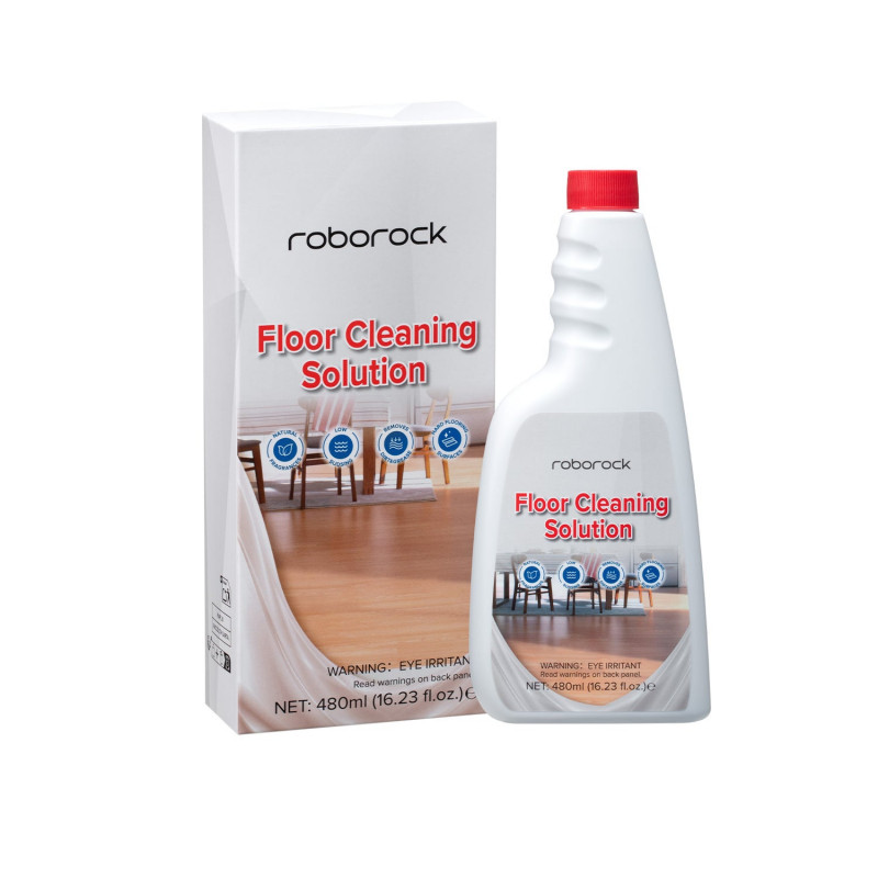 Roborock Płyn do czyszczenia podłóg do odkurzaczy robotycznych, 2 x 480 ml, skoncentrowany, bez smug, biodegradowalny