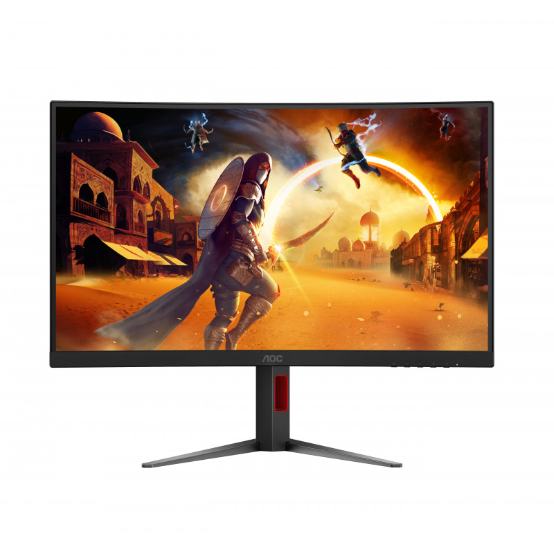 AOC CQ27G4Z2 27 inch QHD Zakrzywiony monitor gamingowy - 240Hz Fast VA, 0.5ms MPRT, FreeSync Premium, z regulacją wysokości