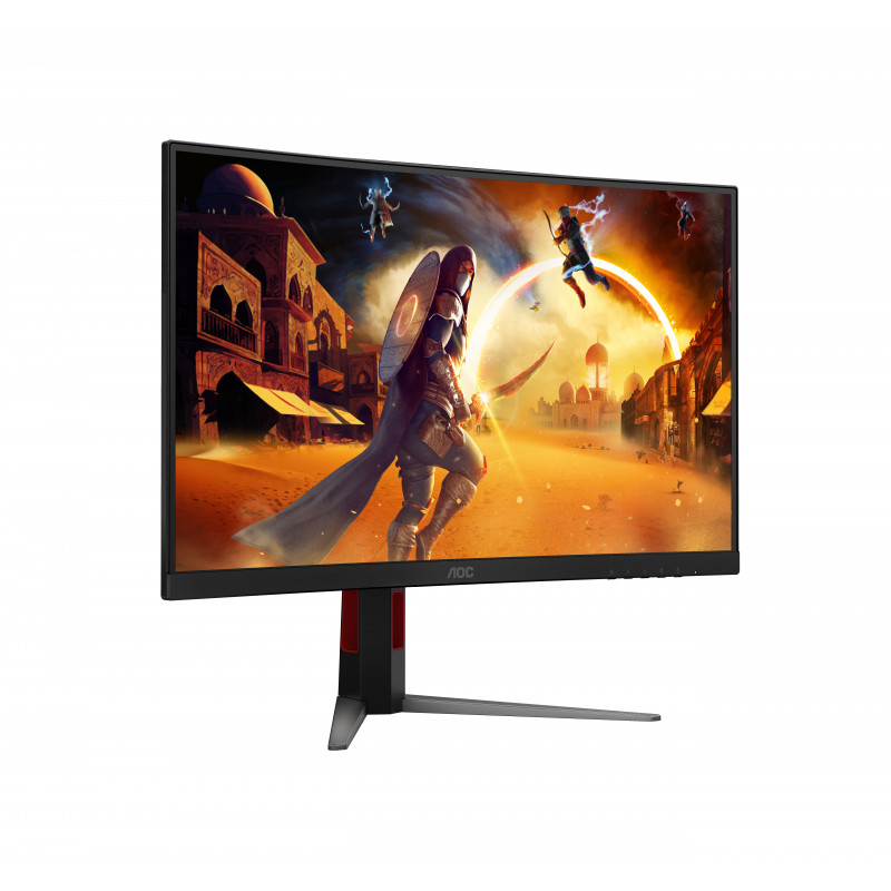 AOC CQ27G4Z2 27 inch QHD Zakrzywiony monitor gamingowy - 240Hz Fast VA, 0.5ms MPRT, FreeSync Premium, z regulacją wysokości