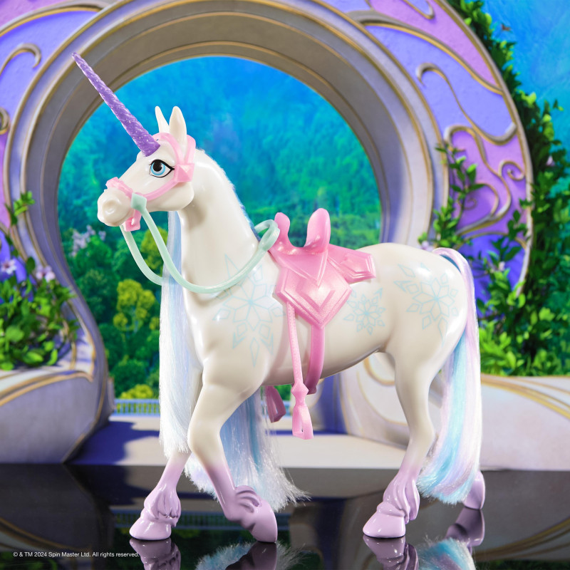Spin Master Unicorn Academy - Zestaw figurek Lodowy Jednorożec i Jeźdźczyni Ava