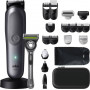 Braun AIO 9540 All-in-One Style Kit, mokry i suchy golarka i trymer elektryczny, 60 min pracy, 7 akcesoriów, czarny