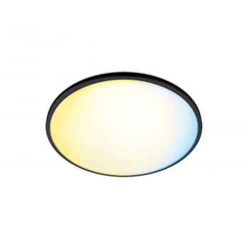 Signify WiZ Super Slim Lampa sufitowa z regulowaną bielą i kolorem 14 W czarna
