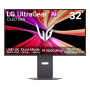 LG UltraGear Evo AI 32GX870B-B 31,5 cala Tandem OLED Monitor Gamingowy, 4K 240Hz / FHD 480Hz, HDR500, USB-C 90W