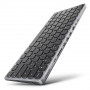 AXAGON HMC-KB-GE Klawiatura USB-C 5Gbps z hubem 9 w 1, układ niemiecki, HDMI 4K, Gigabit Ethernet, PD 100W, czytnik kart, czarna