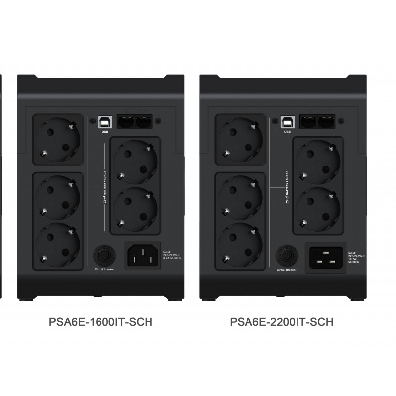 Vertiv PSA6E-2200IT-SCH 2200 VA Online z podwójną konwersją UPS (Rack/Tower, 5x C13, 1x C19)