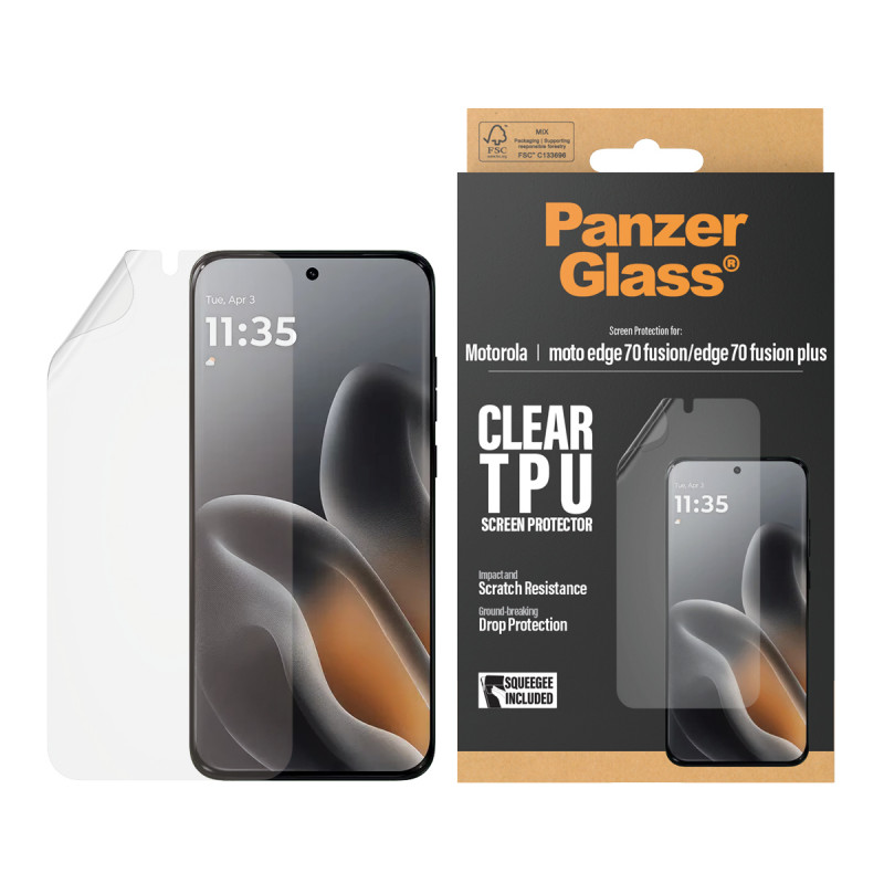 PanzerGlass Ultra-Wide Fit Szkło hartowane do ochrony ekranu dla Motorola Moto Edge 60 Fusion