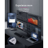 ICY BOX 12-w-1 Diamond Dock stacja dokująca USB-C z podwójnym wyświetlaniem 4K, 100W Power Delivery, Gigabit Ethernet i czytnikiem kart