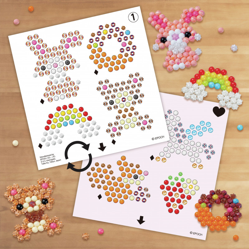 EPOCH Aquabeads Craft Studio Zestaw Startowy – Ponad 800 koralików aktywowanych wodą w 12 kolorach, wielokrotnego użytku taca do układania, pisak do koralików i spryskiwacz, bez ciepła i kleju, kreatywny zestaw do sztuki koralikowej dla dzieci od 4 lat