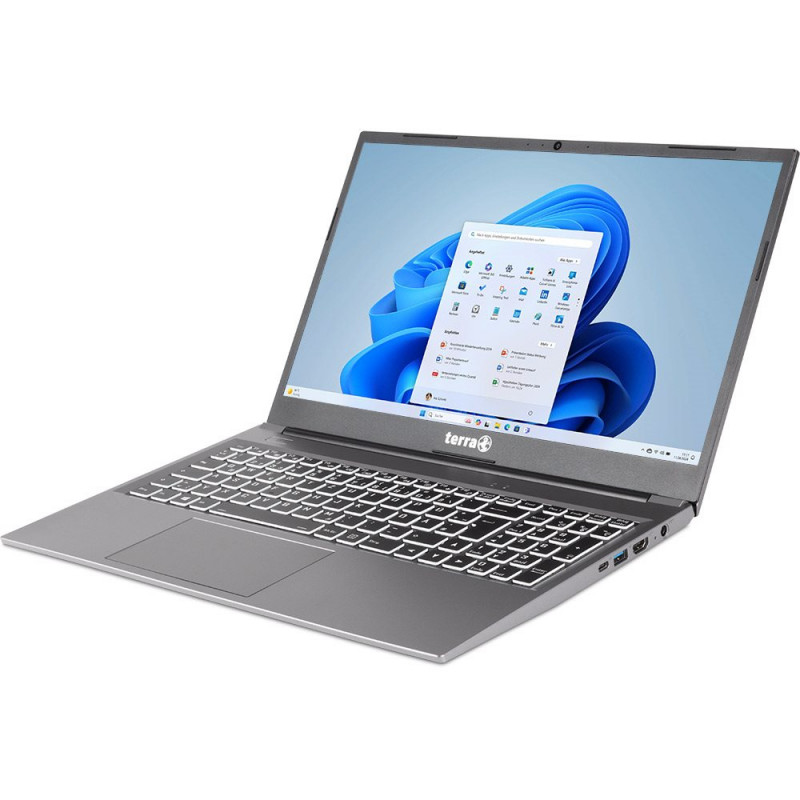 WORTMANN AG TERRA MOBILE 1517R US - 15,6 inch Full HD IPS Laptop, Intel Core i5-1135G7, 8GB RAM, 250GB SSD, Windows 10 Pro, Wi-Fi 6, Czarny