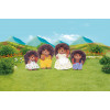 KAISER ELEKTRO Sylvanian Families Rodzina Jeży z Stachel - Kolekcjonerski zestaw figurek zwierząt z meszkiem, 4 figurki z grzebieniem, wiek 3+