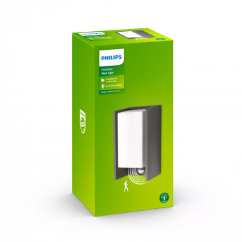Philips myGarden IR ES Lampa ścienna Bridge 42W z czujnikiem ruchu antracyt